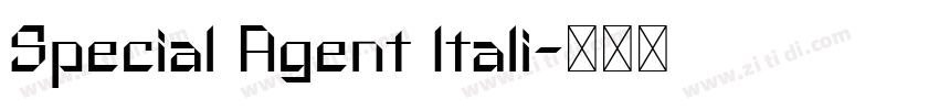 Special Agent Itali字体转换